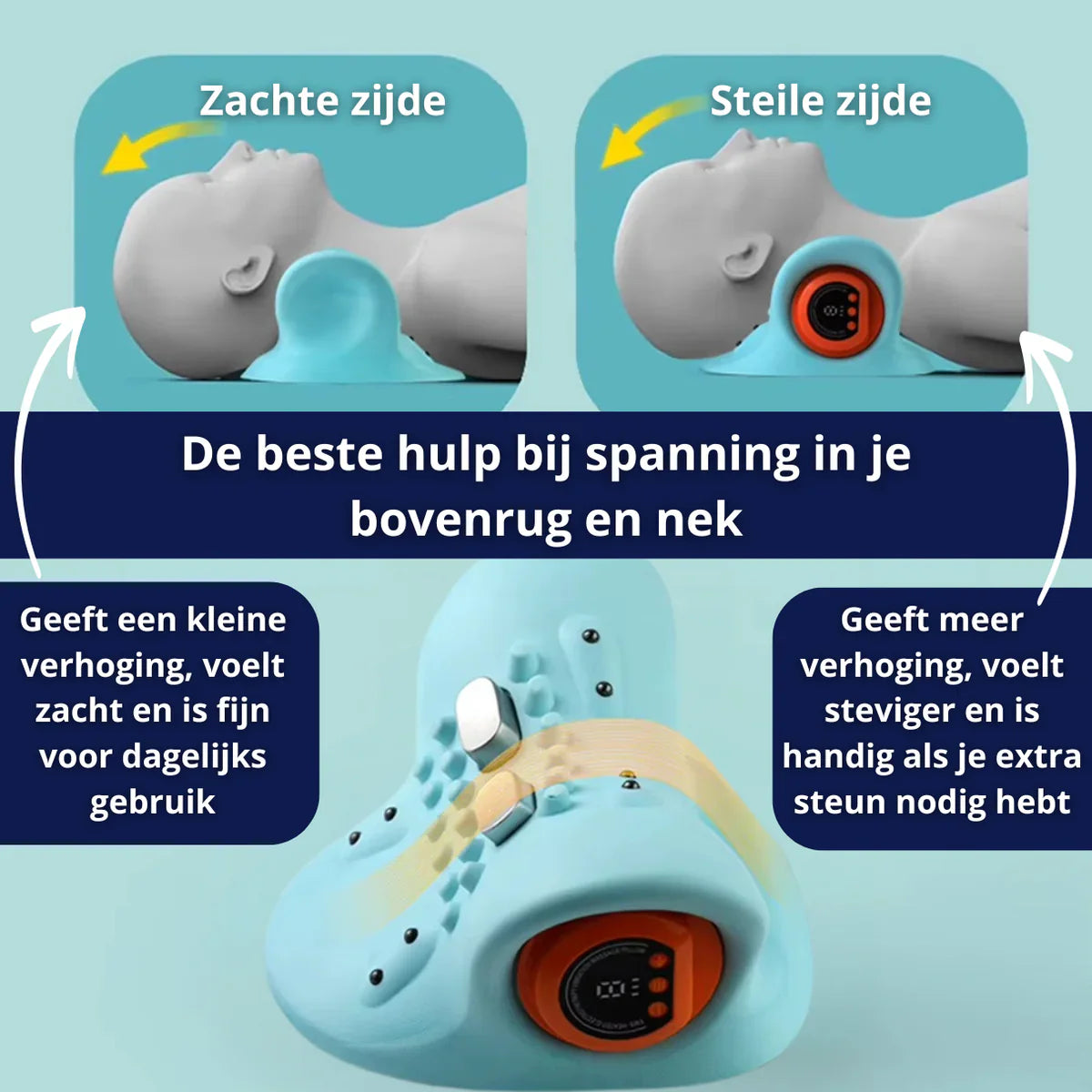 NeckFlow™ | Warmte en massage voor je nek thuis