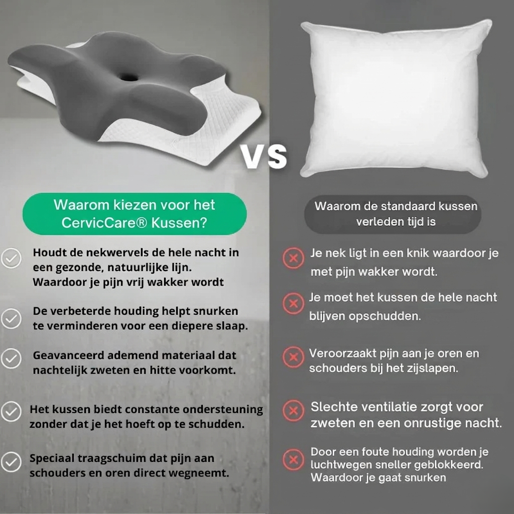 FlexPillow™ | Wakker worden zonder nekpijn