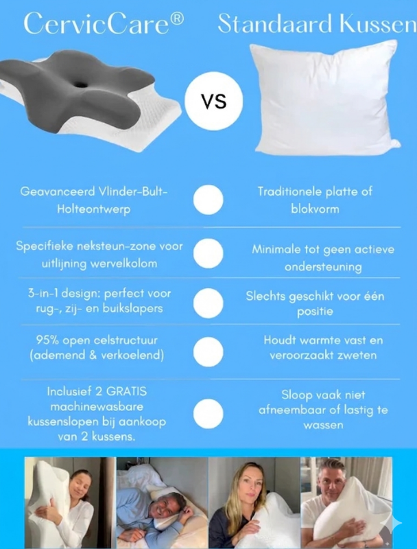 FlexPillow™ | Wakker worden zonder nekpijn